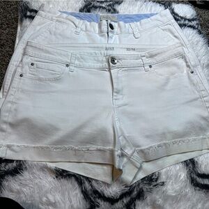 2 pair of shorts, white. Size 14